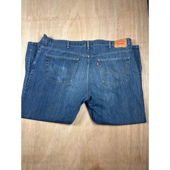 Levi's Mens Blue Denim Jeans Classic Fit Casual Everyday Wear Size 48x30 - Picture 11 of 11